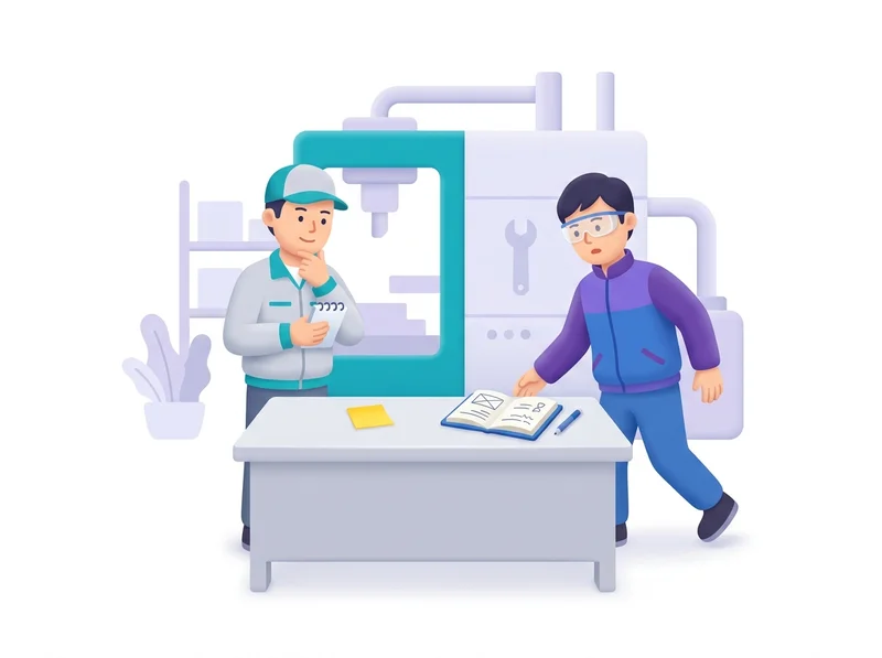 シフトの違う二人がすれ違い、机に残された付箋と個人のノートが次の人に伝わらない様子